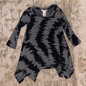 Black and Gray Knit Tunic